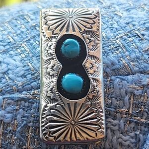 Silver and Turquoise Money Clip NATIVE MADE 💲💲